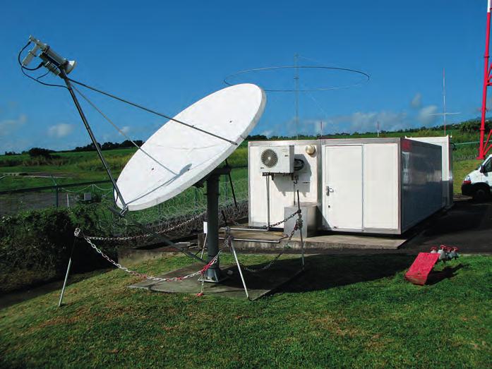 Radionuclide station RN29 on the island of Réunion (France) in the Indian Ocean, east of Madagascar. RN29 is equipped with a noble gas monitoring system of the SPALAX type (right).