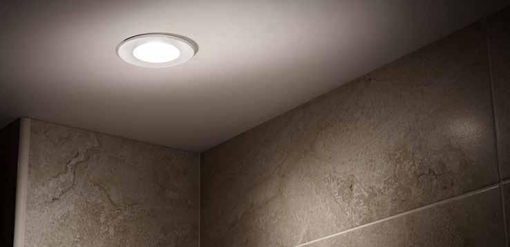LED Ceiling Lighting > IP65 GU10 Fire Rated Shower Light 'a small can height for lower level installation' > This fire rated fitting has intumescent properties to restore the fire integrity of the