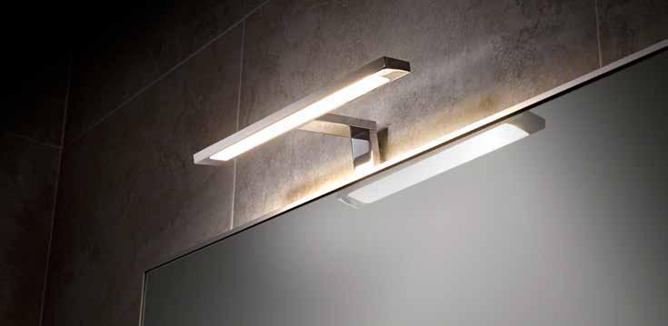LED Over Mirror Lighting > Neptune COB Over Mirror T-Bar Light 'optimum illumination of your mirror or cabinet' > This T-bar light is perfect for introducing additional task lighting into the
