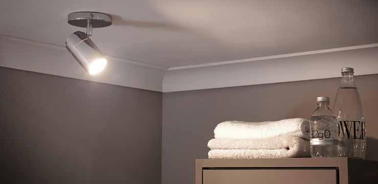 Decorative LED Ceiling Lighting > Astrid Single Adjustable LED Spotlight 'get some focus' > The adjustable spotlight means you can angle the light as you require - each fitting can be rotated 360 o.
