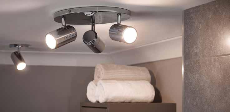 Decorative LED Ceiling Lighting > Astrid Cluster Adjustable LED Spotlight Cluster 'highlight your bathroom features' > A modern chrome