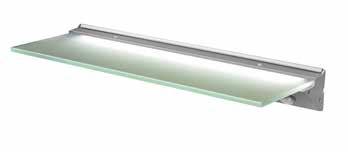 Accessories > Florence IP44 LED Glass Shelf Light 'add ambience and additional storage space' > The Florence has an aluminium frame containing a high power LED strip