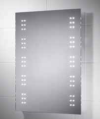 LED Illuminated Mirrors > Ava Battery Operated LED Mirror 'no wiring required' > 60 integrated high powered LED's for optimum light output. > A great option for retro-fitting.