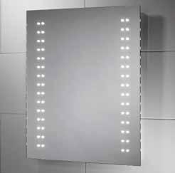 LED Illuminated Mirrors > Skye LED Mirror 'elegance with optimum light output' > 60 integrated LED's provide optimum light output and illumination for everyday tasks such as shaving or make-up
