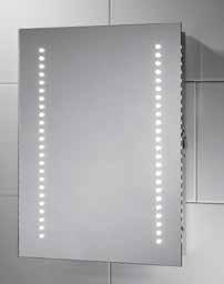 LED Illuminated Mirrors > Sienna LED Mirror 'compact mirror with a lot packed in' > This mirror features a row of 24 natural white LED's on both sides for superb illumination.