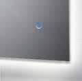 > Integrated demister pad ensures the mirror remains clear in steam filled bathrooms - activated via touch switch.