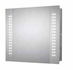 LED Illuminated Mirrors > Finlay LED Mirror Cabinet 'add storage and task lighting with Finlay' > 60 LED's on both sides of this cabinet provide bright and even illumination.