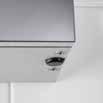 > Integrated demister pad ensures the mirror remains clear in steam filled bathrooms - activated via an independent rocker switch.