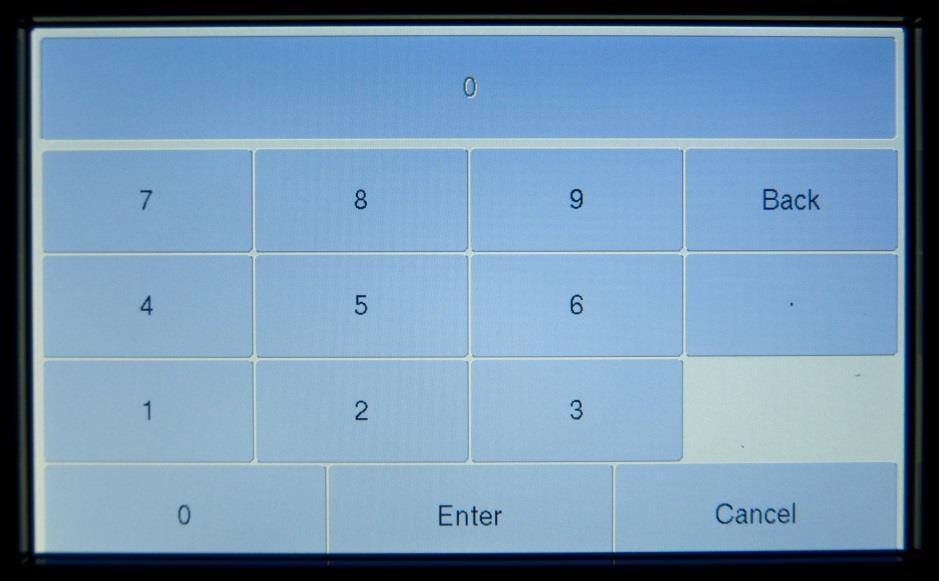 FIGURE 4 Touching the Operating Mode button on the setup screen will toggle between the Four different Modes of operation.
