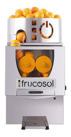Frucosol F-50A The Frucosol F-50A is our entry level automatic feeding orange juicer with a capacity of 12kg. It can produce a litre of fresh orange juice every minute.