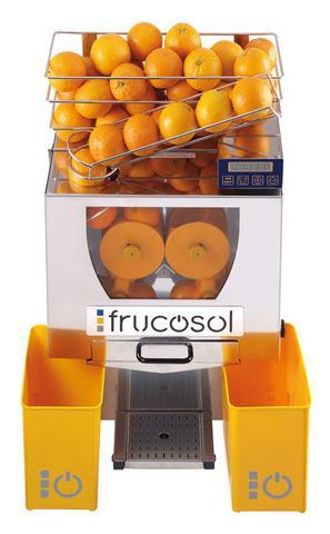 Production Fruit diameter Consumption 20-25 units/minute Up to 85 mm 250 W 230-110 V 50-60 Hz 75D x 70W x 174H 44 kg *Free Delivery Our Price 1,995 Frucosol F-50C The Frucosol F-50C is our entry
