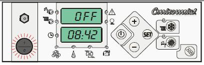 6.2. Symbol description Indication of operation of the sanitary water heating pump Indication of operation of the heating pump circuit. Indication of turn on status of timer (time programmes).