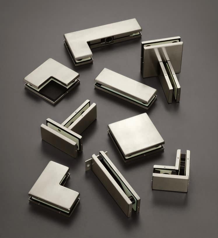 Patch Fittings ASSA ABLOY provides patch fittings for doors, sidelites, and transoms, offering designers and architects a complete selection of products for most frameless glass configurations.
