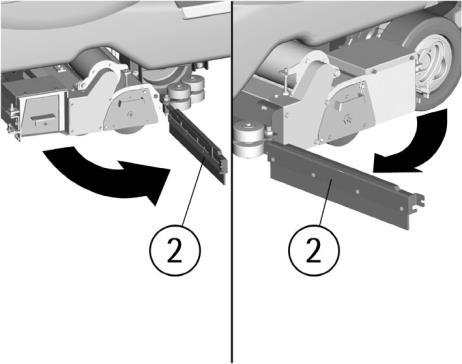 7. Extract the support plate (3) of the brushes by pulling it outwards while holding its handle. 8. Extract the brush (4). 9.