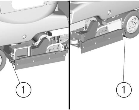 Check that the wheels which adjust the height do not rest on the floor, in this case adjust them as indicated in paragraph Height adjustment.
