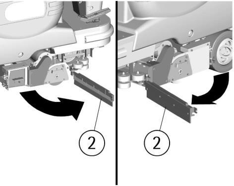 7. Extract the support plate (3) of the brushes by pulling it outwards while holding its handle. 8. Extract the brush (4). 9.