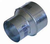 Available in 5 x 4 x 4 and 4 x 3 x 3 P 1721 Angled duct Defrost Boot Galvanized