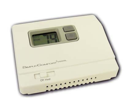 SC1600B Digital Thermostat SC1600L-Black Digital Thermostat Same as SC1600B, but battery powered and no indicator light.