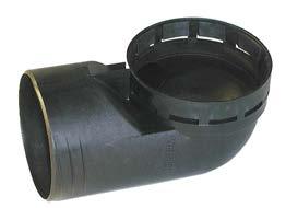 W495 689--80 x 55 x 55 True Y Metric duct adapter for Webasto air heating systems. High Temp.