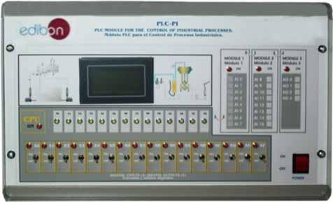 SPECIFICATIONS Complementary items to the standard supply PLC. Industrial Control using PLC (7 and 8): 7 PLC-PI. PLC Module: Circuit diagram in the front panel.
