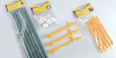 TUNNEL ARCHES, PEGS AND CLIPS 2 1 3 ACCESSORIES Crop protection size colour prod.