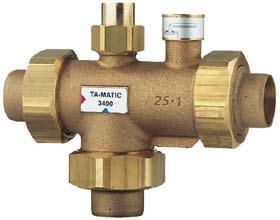 TA-MATIC 3400 11-5-15 Thermostatic mixing valve for domestic hot water 2007.