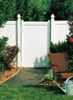 Kroy Classic includes the most popular fence styles in traditional white and