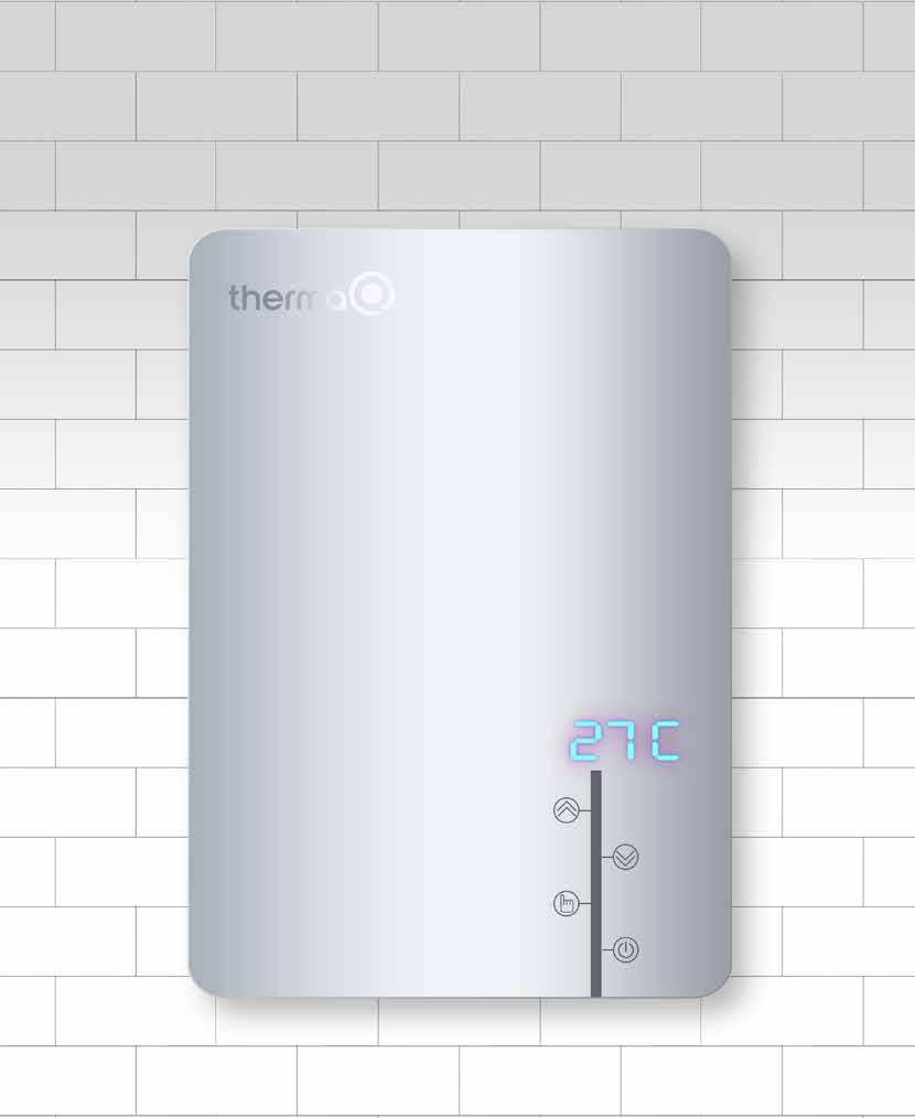 requirement The new Elite Touch provides compact instantaneous hot water in line with the temperature and flow rate graph shown above.