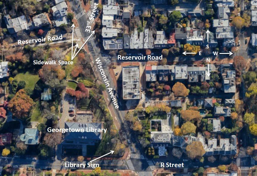 5. Wisconsin Avenue: This entrance into the Book Hill area at the north end of Georgetown is a different scale than the others and includes a mix of small commercial and adjacent residential.