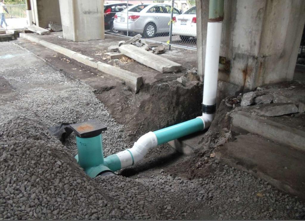 Location: Syracuse, NY Green Infrastructure Practice: Downspout Disconnection, Permeable Pavement, Bioretention,