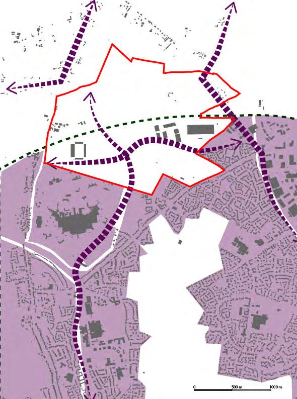 Context Strategic Position The adjacent plan highlights the strategic position of Northern Gateway within Colchester.