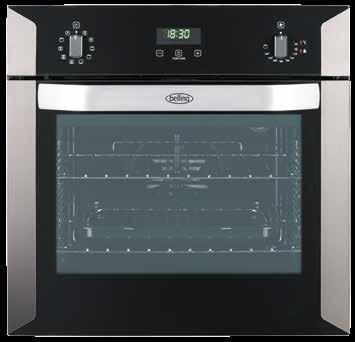 The Belling Pyrolytic oven incorporates a self-cleaning cycle that gives impressively thorough results.