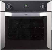 BUILT-IN OVENS & COOKTOPS BI60MF 60cm built-in electric multi-function oven with programmable timer l Multi-function oven with 9 functions l Fan forced cooking function l Conventional cooking