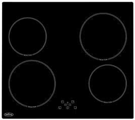 lock Black PBI60B COLOURS B IH60 60cm induction hob with touch control l 4 Induction elements l 9 Power settings l Power boost function l Over heat pan