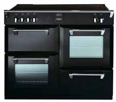 variable electric grill l Easy clean pristine enamel l Programmable main oven l Internal oven lights l Telescopic shelves l Hot zone indicator light l Towel rail l Plate rack in tall oven l