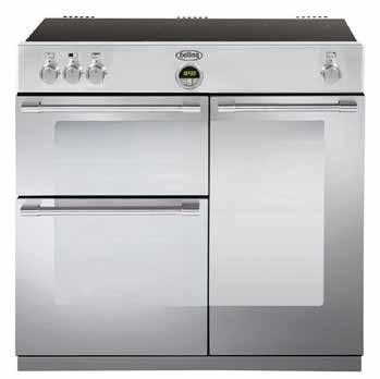 Internal oven lights l Telescopic shelves Stainless Steel BEL900DFSS colours St Sterling 900I 90cm Induction Range Cooker l 5 zone induction hob l Touch control hotplate l Digital power display l