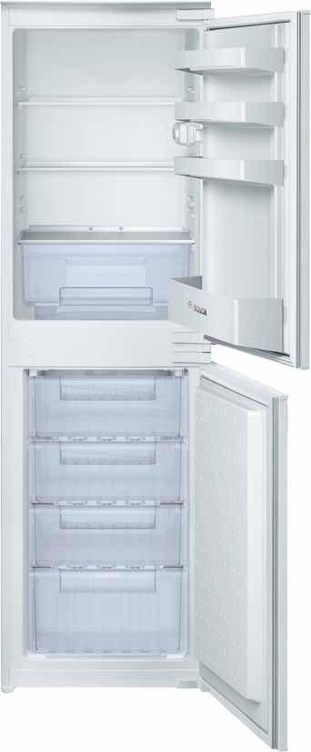 Refrigeration 99 Classixx built-in fridge-freezer KIV32V01GB white Gross capacity 274 litres / 9.7 cu.ft. Fridge net capacity 167 litres / 5.9 cu.ft. Freezer net capacity 95 litres / 3.3 cu.ft. Freezing capacity 4.
