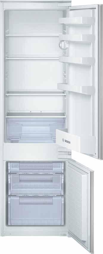100 Refrigeration Classixx built-in fridge-freezer KIV38V01GB white Gross capacity 294 litres / 10.3 cu.ft. Fridge net capacity 219 litres / 7.7 cu.ft. Freezer net capacity 60 litres / 2.1 cu.ft. Freezing capacity 3kg in 24 hours Max.