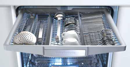Features and benefits Dishwashers 113 The VarioDrawer A unique feature of our new top-ofthe-range Logixx dishwasher interior is a third loading level the VarioDrawer.