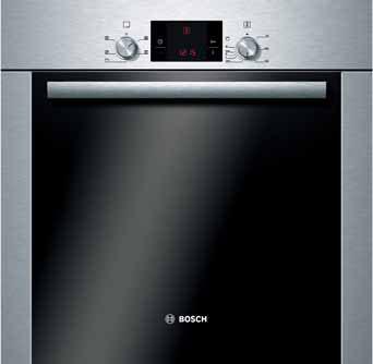 Single ovens 21 Classixx single multifunction oven HBA43B250B brushed steel HBA43B260B black Classixx single hot-air oven HBB13D250B brushed steel Control panel with pop-out rotary dials and touch