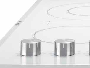 Features and benefits Electric hobs 59 Keep warm function The cooking zone may be set to operate at minimum power in order to keep food warm on the hob or even as a convenient way to melt butter or