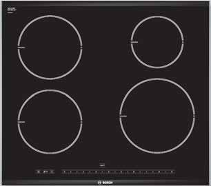 Induction hobs 61 Logixx 4 zone ceramic induction hob PIE675N14E brushed steel trim Exxcel 4 zone ceramic induction hob PIL845T14E brushed steel frame 4 induction zone hob with black ceramic glass