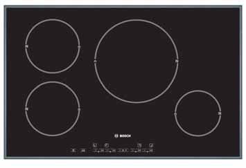 zones Anti overflow protection Small utensil detection 2 stage Hh residual heat indicator for each zone Variable 17-stage power settings for each zone DirectSelect function Freeze function Automatic