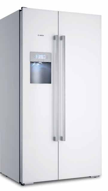 04* H 176 x W 91x D 76 cm * Based on an average figure of 12p per kwh including VAT Stylish design with high-gloss white glass-fronted doors In-door water and ice dispenser choice of chilled filtered