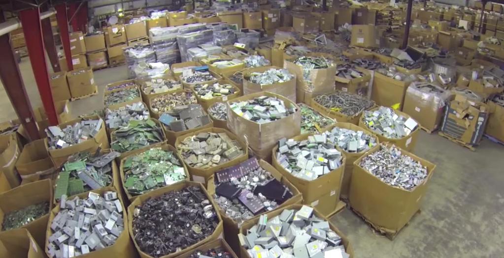 What happens to ewaste when MRC collects for recycling?