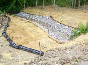 1 is the most prevalent sediment barriers used in the Charleston area due to the relatively inexpensive cost and ease of installation. Proper installation is imperative for the device to be effective.