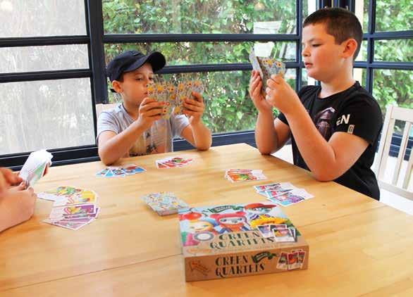 GREEN go fish The Green Quartet game contains images
