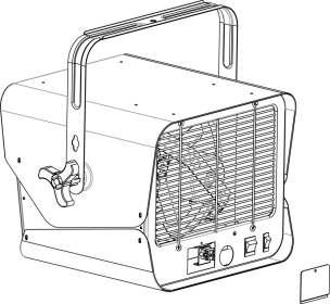 10. Remove the wiring compartment cover in the rear of the heater by loosening the screw. 11.