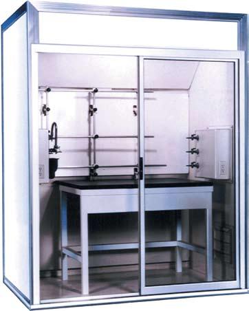 UNIMAX Floor-Mounted Walk-In Fume Hoods The Unimax Walk-in Fume Hood enclosures your workspace to safely contain and vent vapors or contaminants.