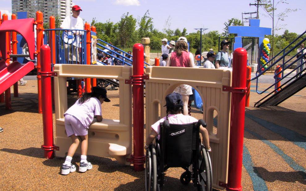 The project is described on the Zonta website as:... (an) innovative barrier-free play space invites people of all ages and abilities to play and explore together, in a public park.